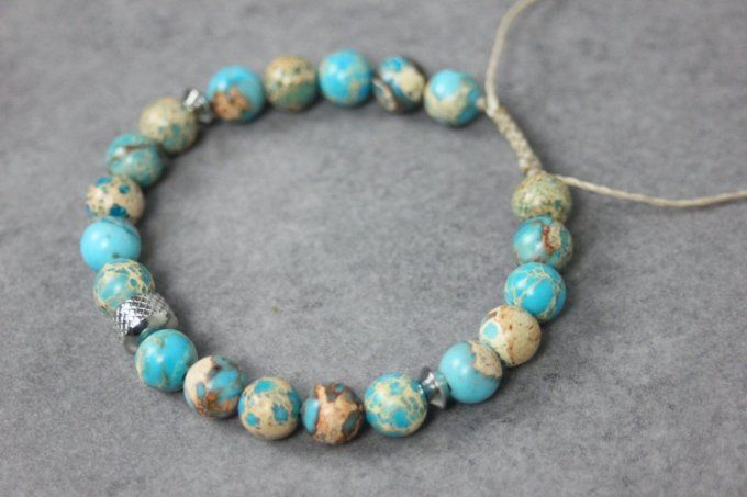 bracelet pierres naturelles turquoise